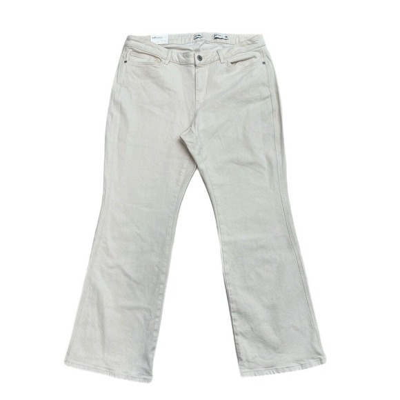 NEW J Jill Denim Jeans Women Size 18 Cream Modern Slim Boot Cut Stretch - Picture 1 of 14